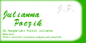 julianna poczik business card